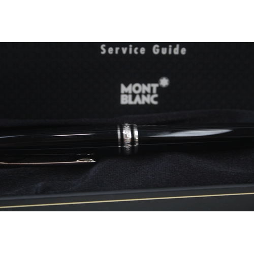 498 - Montblanc Meisterstuck Black Cased Ballpoint Pen / Biro WRITING Original Box