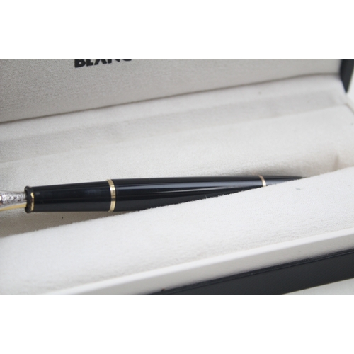 511 - Vintage Montblanc Meisterstuck Black Fountain Pen w/ 18ct Gold Nib WRITING