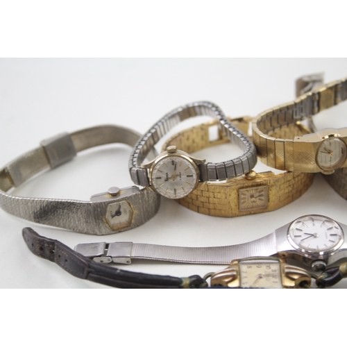 526 - Job Lot Vintage Women's Assorted Hand-Winds/Automatic Wristwatches UNTESTED