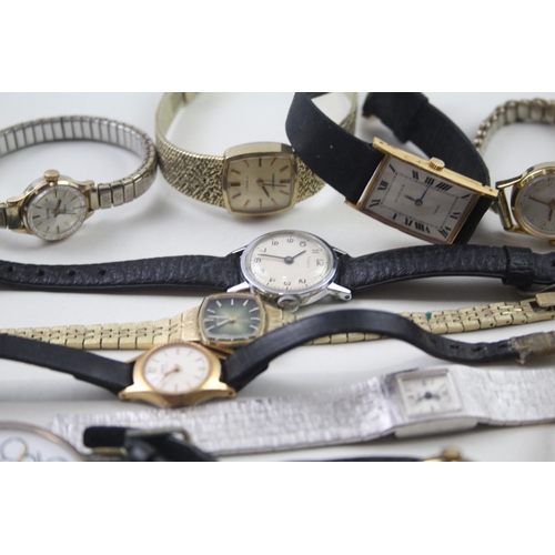 531 - Job Lot Vintage Women's Assorted Hand-Winds/Automatic Wristwatches UNTESTED