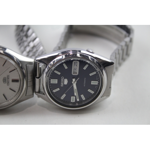 539 - Men's Seiko Vintage Watches Automatic WATCH RUNS x 2