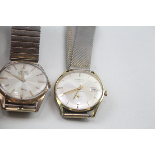 544 - Men's Vintage Watches Hand-Wind WATCH RUNS x 3