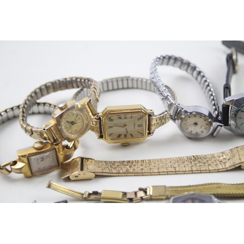 546 - Job Lot Vintage Women's Assorted Hand-Winds/Automatic Wristwatches UNTESTED