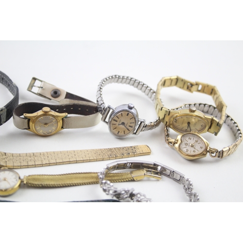 546 - Job Lot Vintage Women's Assorted Hand-Winds/Automatic Wristwatches UNTESTED