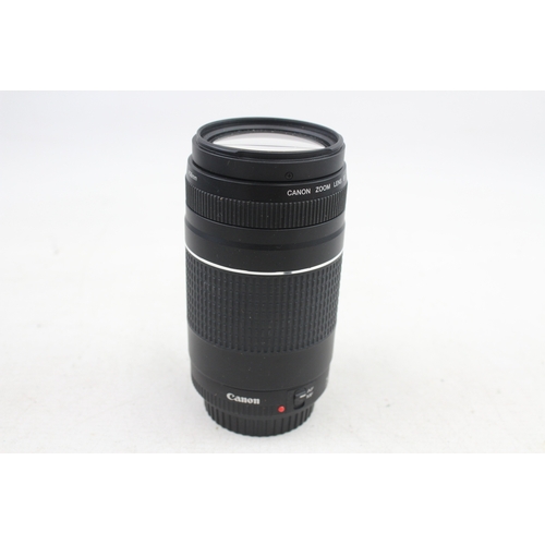 478 - Canon EF 75-300mm F/4-5.6 III Vintage Autofocus Camera Lens Working