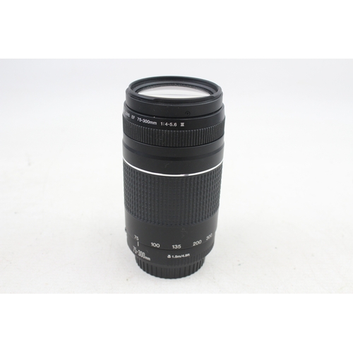 478 - Canon EF 75-300mm F/4-5.6 III Vintage Autofocus Camera Lens Working