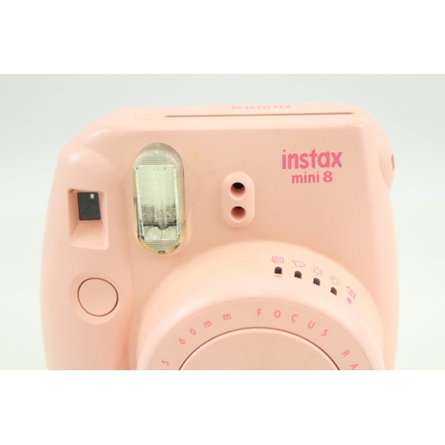 490 - Instax Mini 8 Instant Film Camera Working In Pink Colour