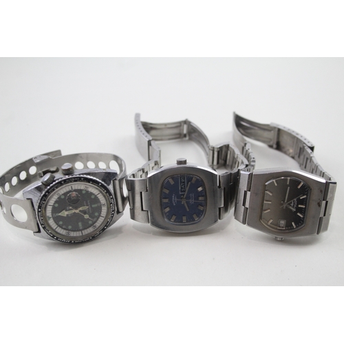 493 - Men's Vintage Watches Hand-Wind /Automatic WATCH RUNS X 3