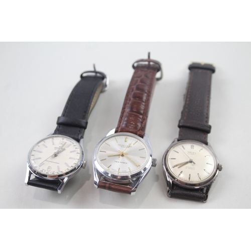 496 - Men's Vintage Watches Hand-Wind/Automatic WATCH RUNS X 2