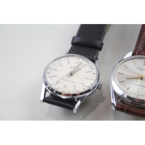 496 - Men's Vintage Watches Hand-Wind/Automatic WATCH RUNS X 2