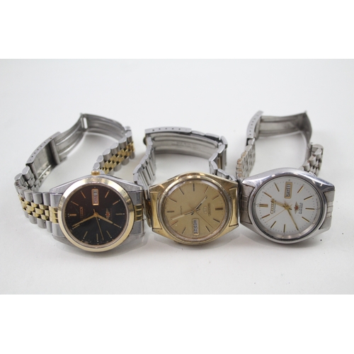 500 - Men's Seiko Vintage Watches Automatic WATCH RUNS X 3