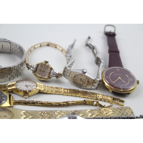 502 - Job Lot Vintage Women's Assorted Hand-Winds/Automatic Wristwatches UNTESTED