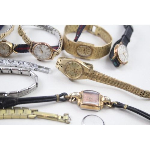 505 - Job Lot Vintage Women's Assorted Hand-Winds/Automatic Wristwatches UNTESTED