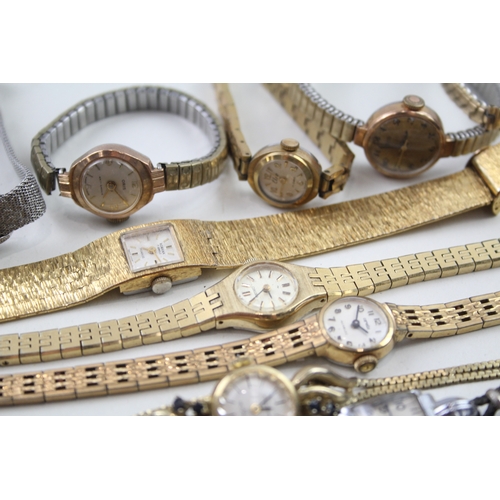 509 - Job Lot Vintage Women's Assorted Hand-Winds/Automatic Wristwatches UNTESTED