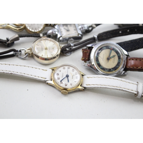 509 - Job Lot Vintage Women's Assorted Hand-Winds/Automatic Wristwatches UNTESTED