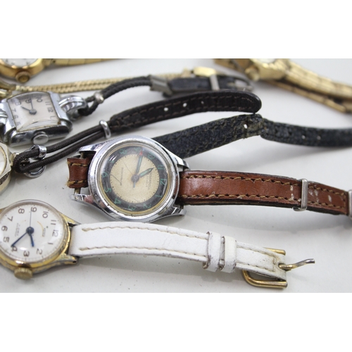 509 - Job Lot Vintage Women's Assorted Hand-Winds/Automatic Wristwatches UNTESTED