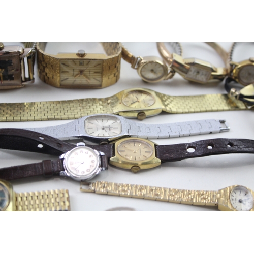 510 - Job Lot Vintage Women's Assorted Hand-Winds/Automatic Wristwatches UNTESTED