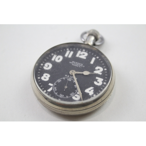 512 - Men's Doxa WWI Military Issued Pilots Pocket Watch Hand-Wind WATCH RUNS