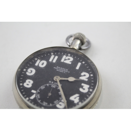 512 - Men's Doxa WWI Military Issued Pilots Pocket Watch Hand-Wind WATCH RUNS