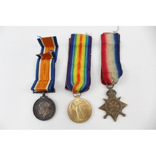 394 - WW1 1914-15 Star Trio S-10968 Pte. W. Barnes Gordon Highlanders