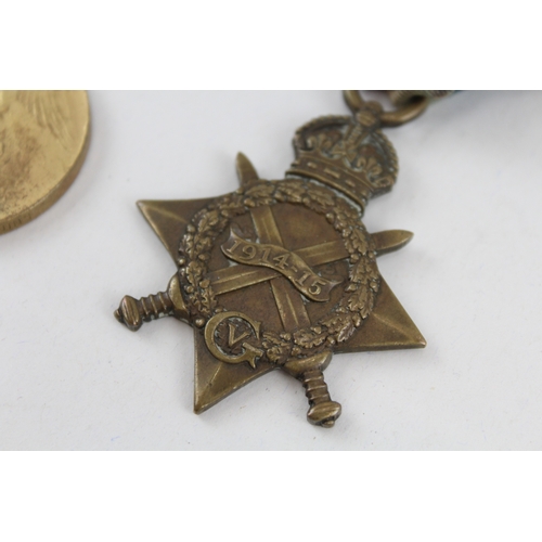 394 - WW1 1914-15 Star Trio S-10968 Pte. W. Barnes Gordon Highlanders