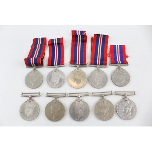 398 - WW2 War Medals x 10