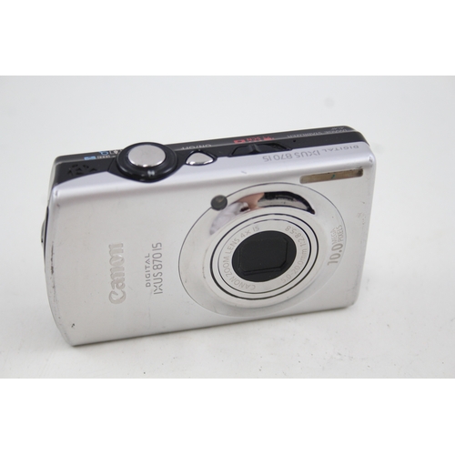 464 - Canon Ixus 870 IS Digital Compact Camera Working w/ Canon 4x zoom