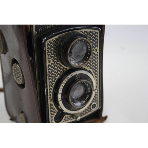 466 - Rolleicord I Model 1 Art Deco Twin Lens Camera Working w/ Case