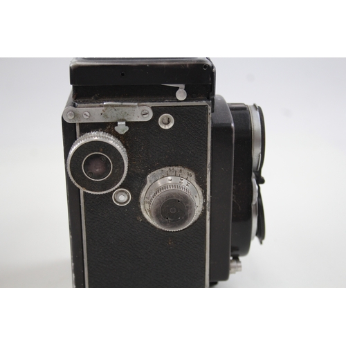 467 - MPP Microcord Twin Lens Camera Working w/ Original Leather Case