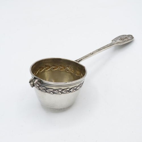 354 - Silver Continental Tea Strainer Boxed