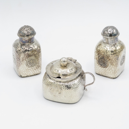 357 - Chinese Silver Cruet Set (104g)