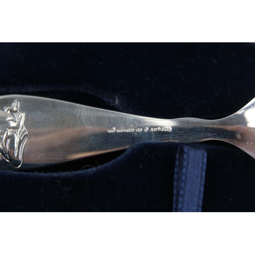 342 - TIFFANY & CO. Stamped .925 Sterling Silver Baby Feeding Spoon & Fork Boxed 94g