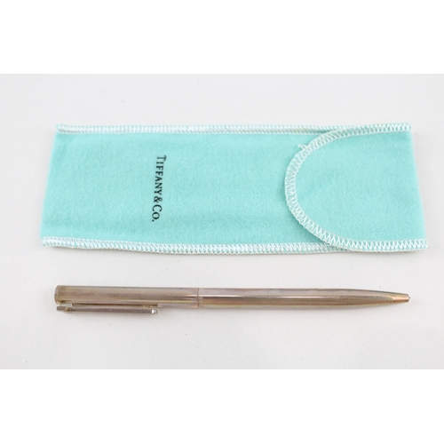 344 - TIFFANY & CO. .925 Sterling Silver Ballpoint Pen / Biro WRITING Boxed (19g)