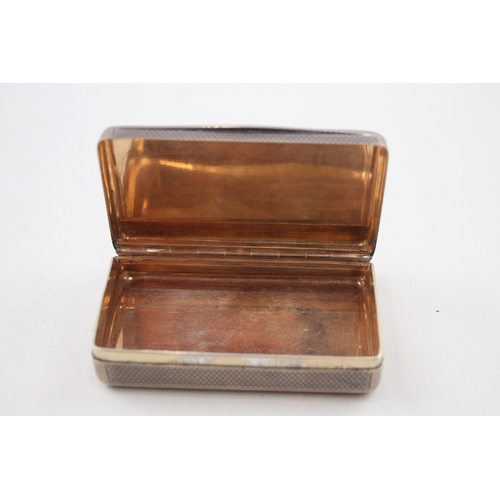 355 - Antique Stamped .800 Continental Silver Rectangular Snuff / Tobacco Box (67g)