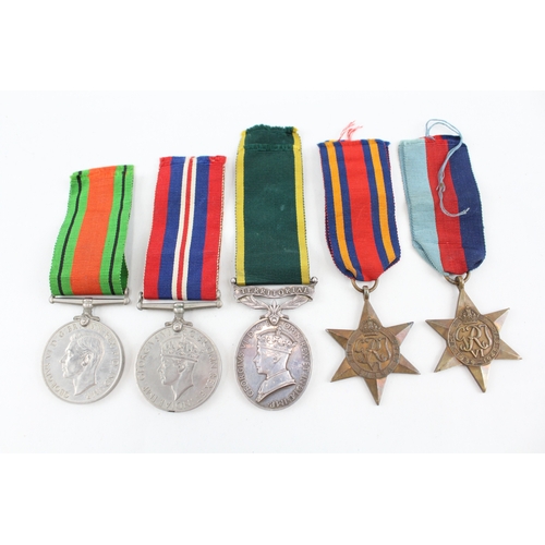 387 - WW2 Burma Star Territorial Medal Group Territorial 882686 Gnr G. Bridge RA x 5