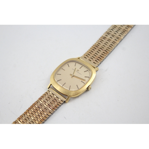 453 - Men's Vintage Girard Perregaux Gold Tone Watch Hand-Wind WATCH RUNS