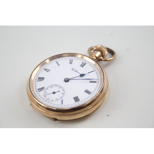 467 - Vintage Waltham Rolled Gold Pocket Watch Hand-Wind WATCH RUNS