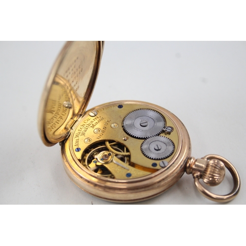 467 - Vintage Waltham Rolled Gold Pocket Watch Hand-Wind WATCH RUNS