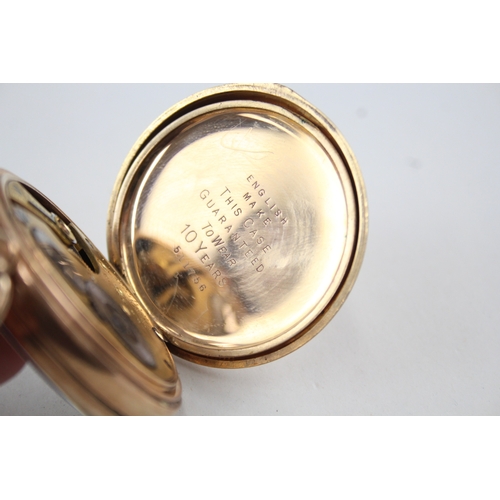 467 - Vintage Waltham Rolled Gold Pocket Watch Hand-Wind WATCH RUNS