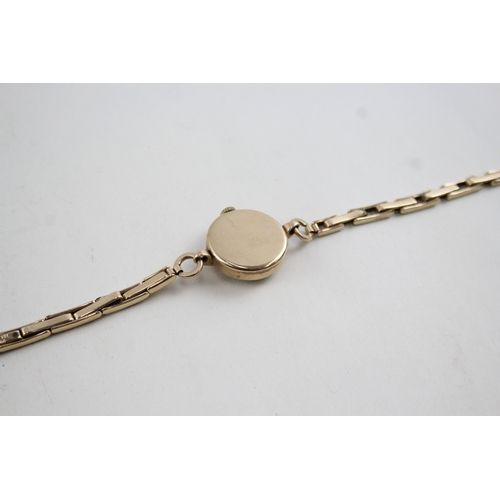 475 - Women's Vintage 9ct Gold Tudor Watch Hand-Wind WATCH RUNS