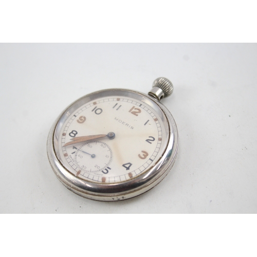 477 - Vintage Moeris British Military Issued Pocket Watch Hand-Wind WATCH RUNS