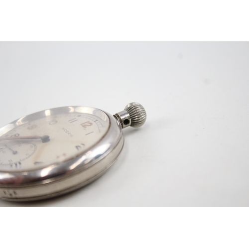 477 - Vintage Moeris British Military Issued Pocket Watch Hand-Wind WATCH RUNS