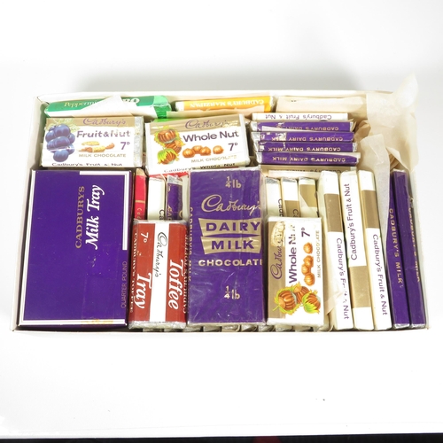 425 - Cadbury Dummy Display Chocolate Bars Collection Circa 1960s Inc Toffee Tray Etc