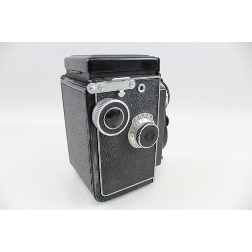 352 - MPP Microcord Twin Lens Camera Working w/ Original Leather Case