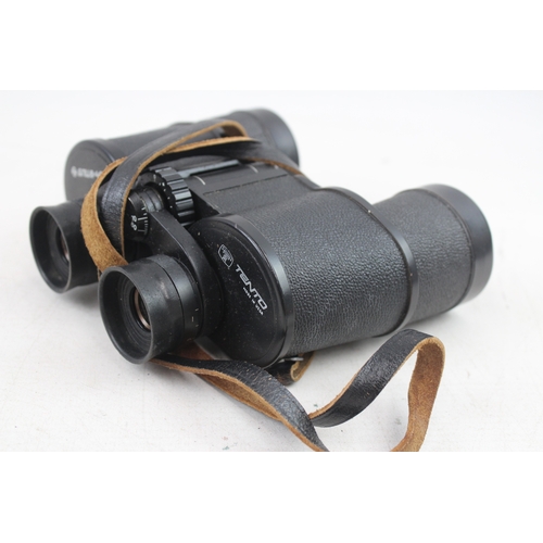 360 - Vintage 6nu 8x40 Tento Made in USSR Binoculars Working w/ Original Case