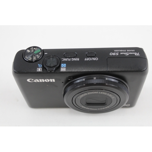 367 - Canon Powershot S90 Digital Compact Camera Working w/ Case