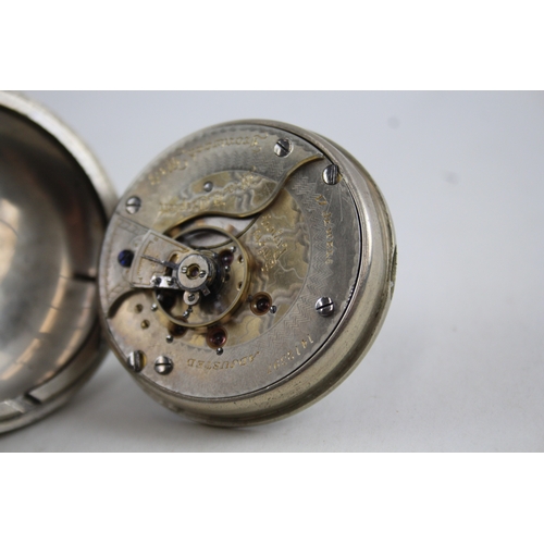 368 - Vintage Elgin Railway Style Pocket Watch Hand-Wind WATCH RUNS