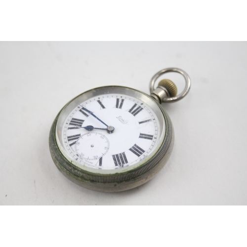 370 - Vintage Limit Railway Pocket Watch Hand-Wind WATCH RUNS Missing Second Hand