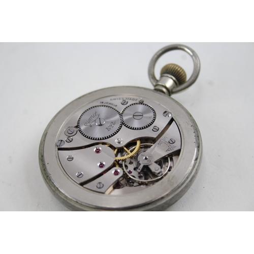 370 - Vintage Limit Railway Pocket Watch Hand-Wind WATCH RUNS Missing Second Hand