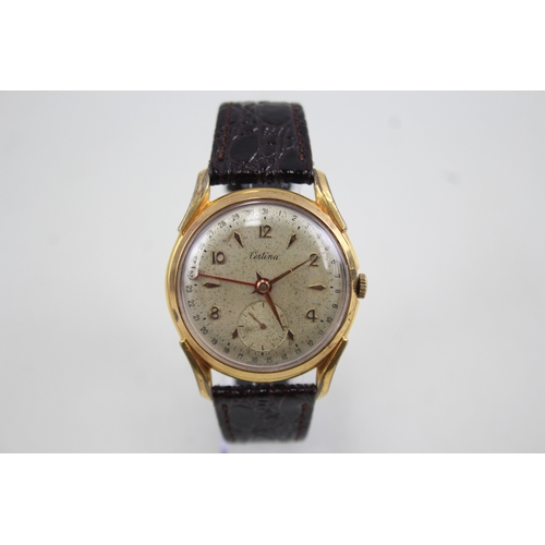 371 - Men's Vintage Certina Pointer Date Watch Hand-Wind WATCH RUNS